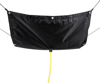 Lona desviadora fugas techo impermeable con manguera drenaje