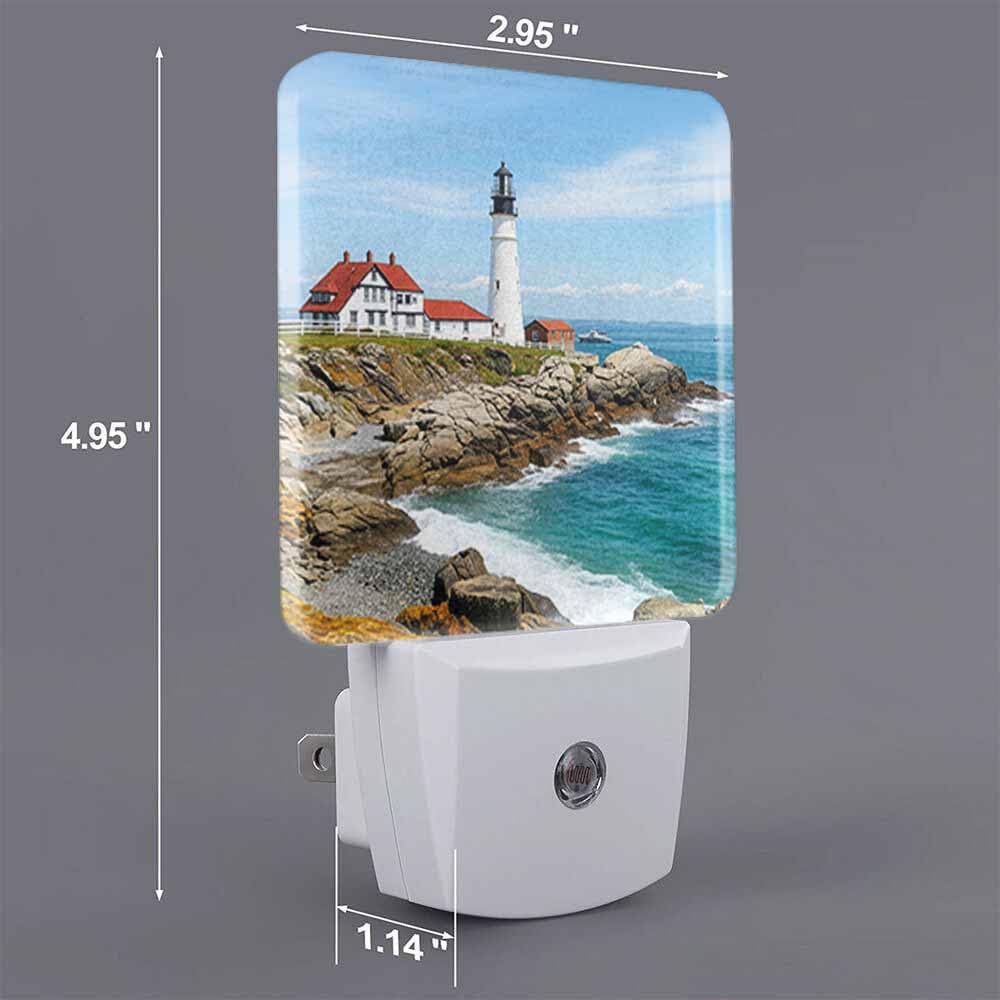 Faro enchufable Portland Head sensor luz dormitorio baño