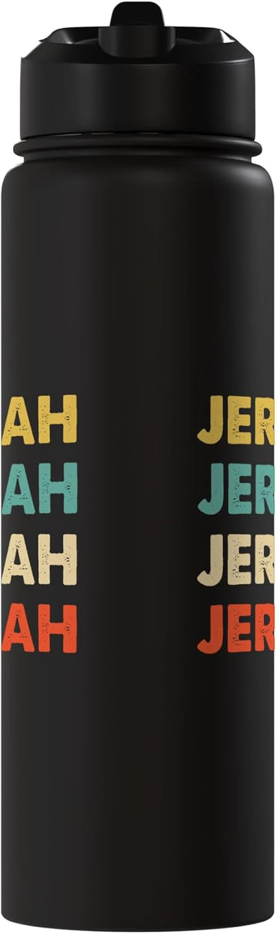 Botella de agua acero inoxidable sin BPA Jerimiah Name