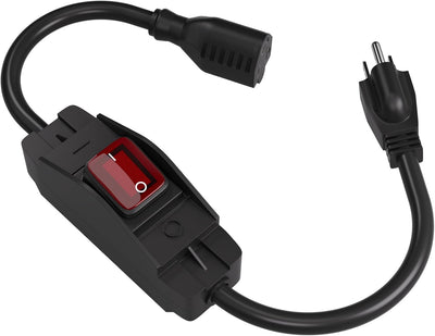Cable extensión con interruptor impermeable 3 clavijas 1875W