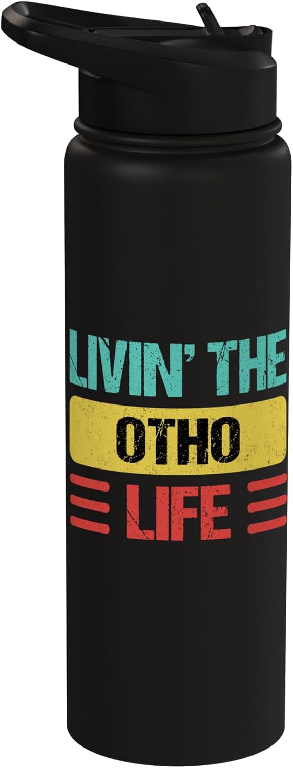 Botella de agua acero inoxidable Otho Name aislada