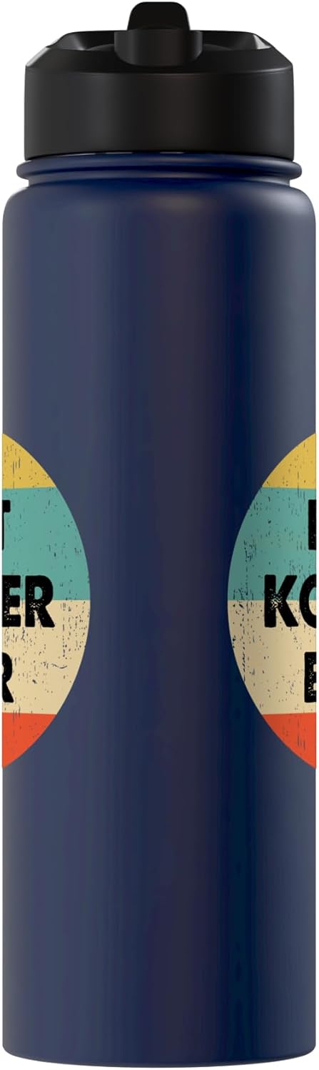 Botella de agua acero inoxidable Kooper Name aislada