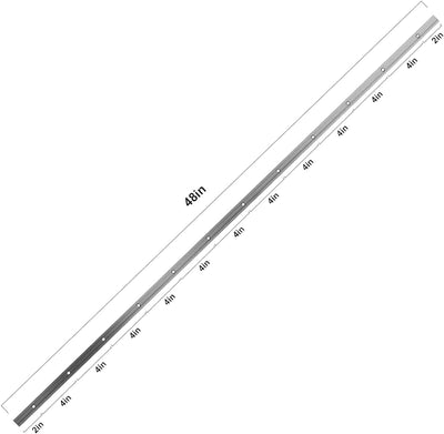 48 Pzas Pistas T 48pulg Carpintería Doble Corte Aluminio