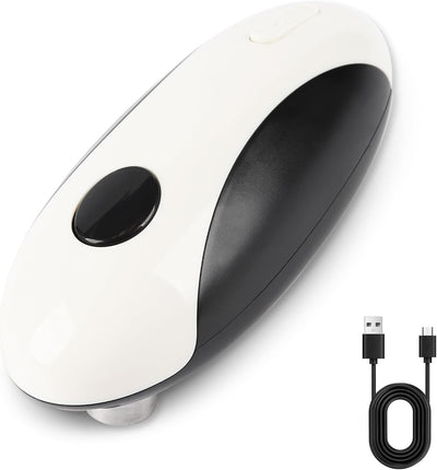 Abrelatas eléctrico recargable de un solo toque para personas mayores y artritis