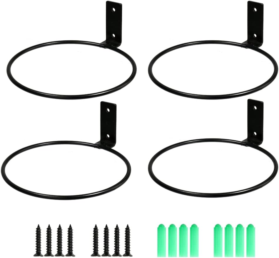 4 Ganchos Metal para Macetas 6pulg