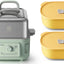 Vaporizador eléctrico de alimentos de 5.3 cuartos de galón con 2 recipientes de cerámica color amarillo