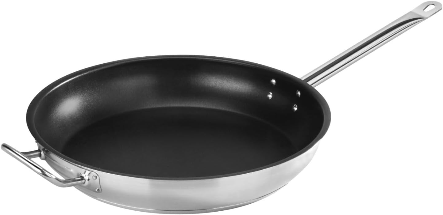 Sartén Acero Inox 14.3pulg Antiadherente Profundidad 2.5pulg