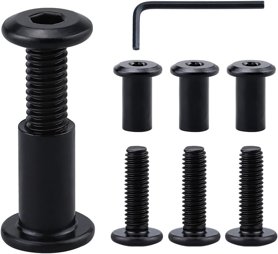 Kit pernos tuercas barril muebles 1/4-20 x 2.5 acero inox
