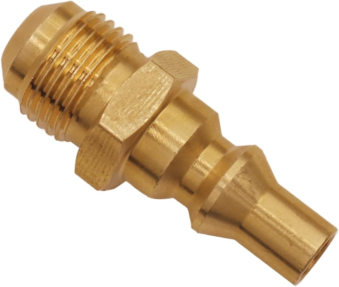 Enchufe 3/8 pulg macho a 1/4 para manguera propano RV