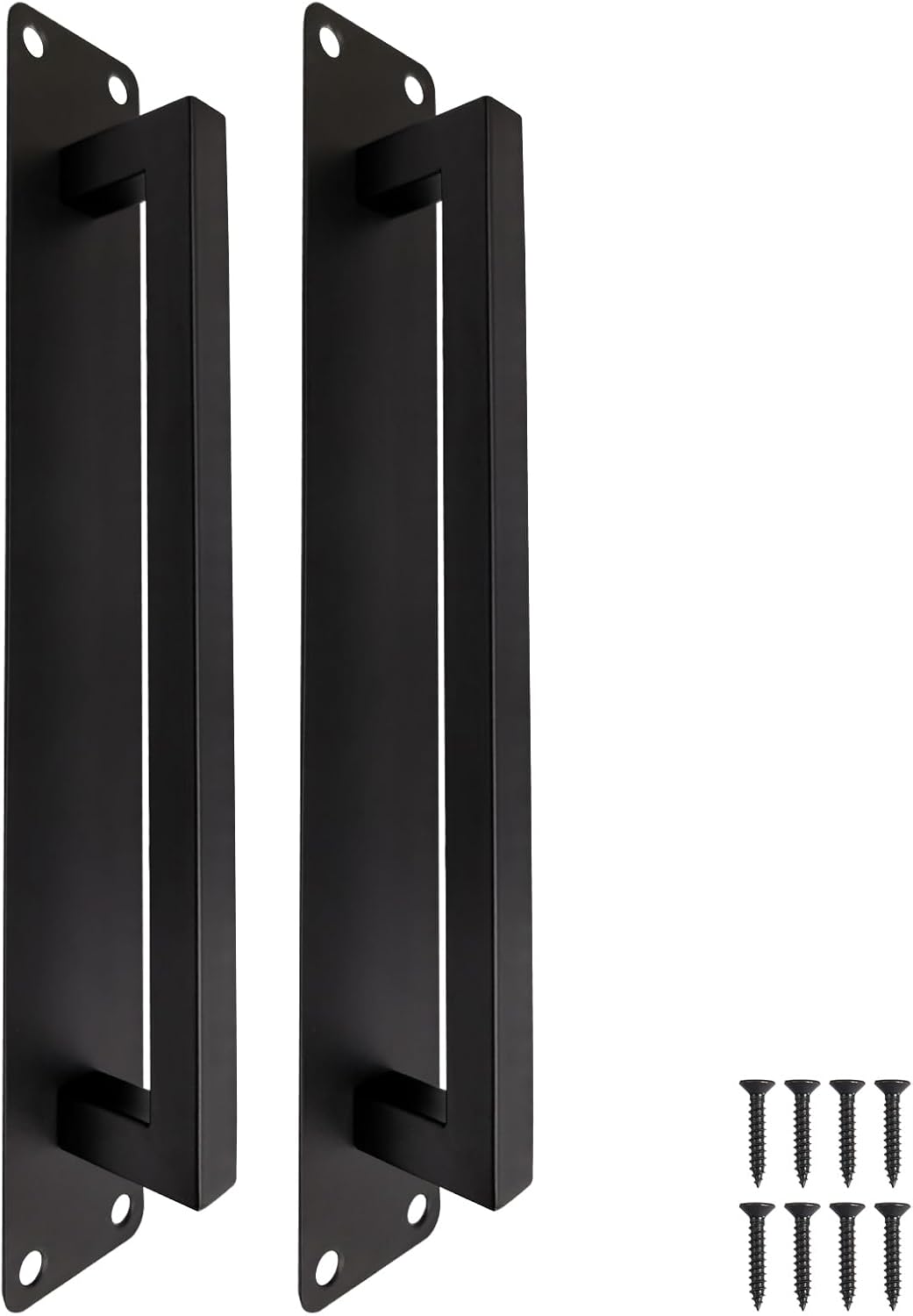 Manija puerta corredera acero inox moderna 10pulg pack 2