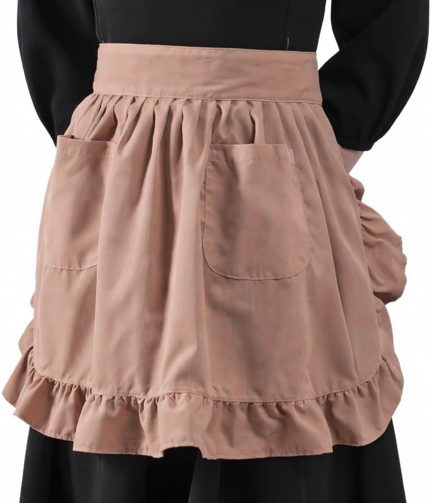 Delantal cintura mujer con bolsillos estilo retro cocina