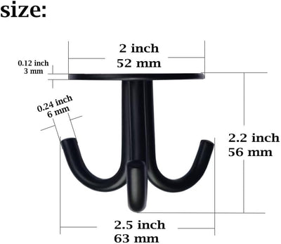 Gancho acero inox 3 garras para bata toalla baño dormitorio