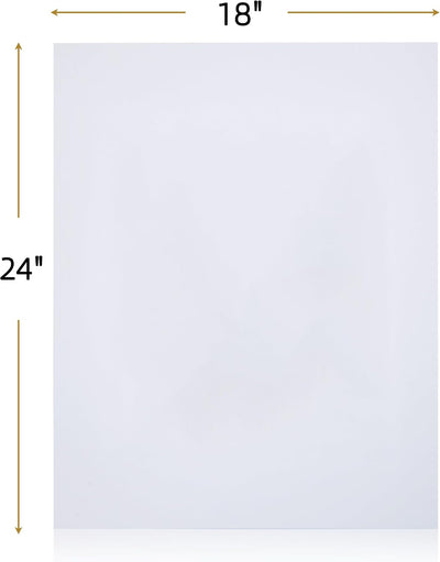 50 Tableros Sin Ácidos 18x24pulg 4 Capas para Fotos y Arte