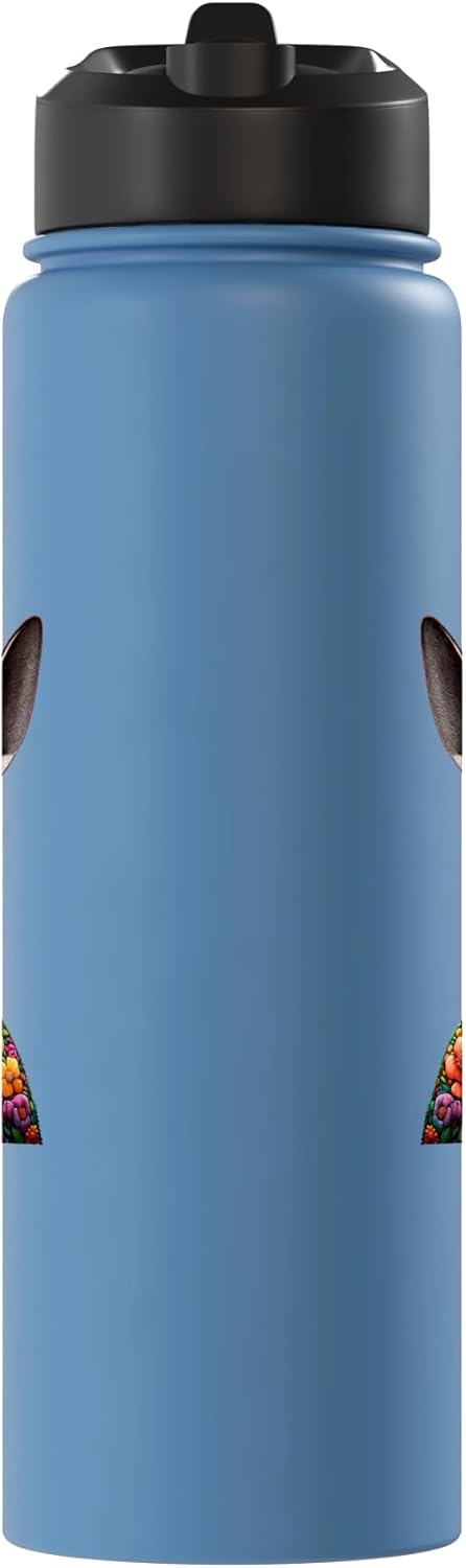 Botella agua acero inox aislada amante canguro