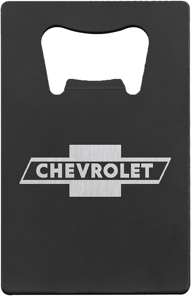 Abrebotellas para tarjetas de crédito Chevy de acero inoxidable