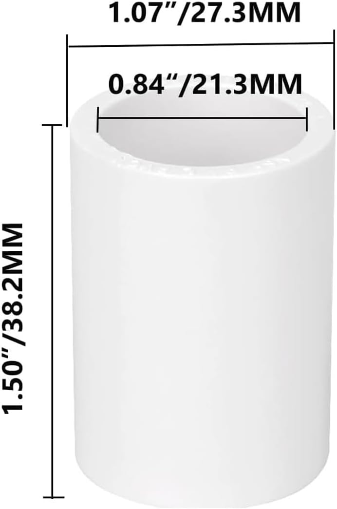 12 Conectores PVC 1/2pulg enchufe x zócalo
