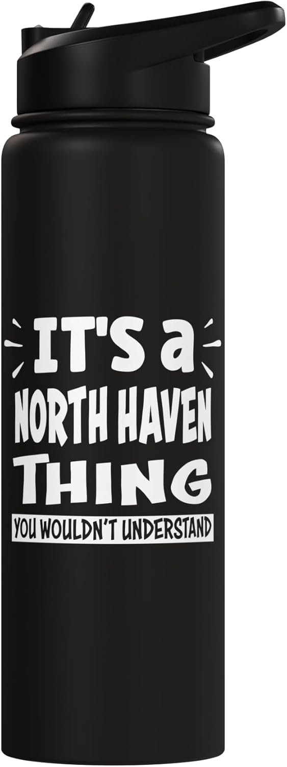 Botella agua acero inox aislada North Haven