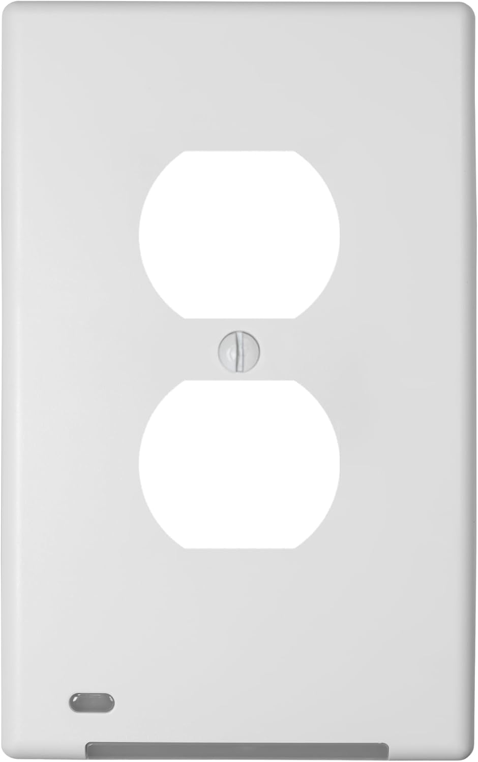 Placa pared con luz nocturna duplex estándar blanco