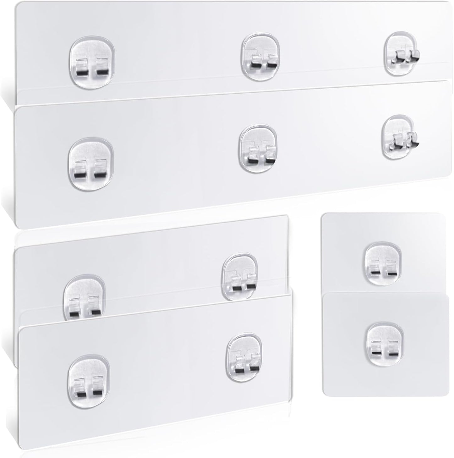 Organizador ducha adhesivo 6 ganchos sin taladrar soportan 40lb