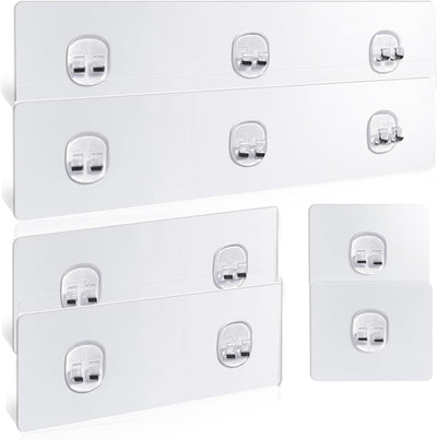 Organizador ducha adhesivo 6 ganchos sin taladrar soportan 40lb