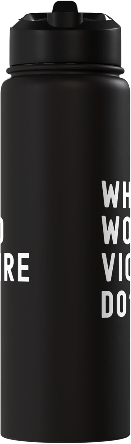 Bottella de agua acero inoxidable aislada What Would Victoire Do
