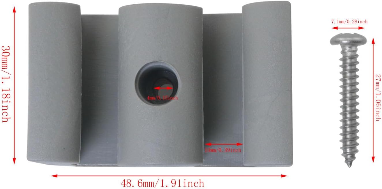 Set 4 Pzas Borrador Baño 10mm Gris Resistente
