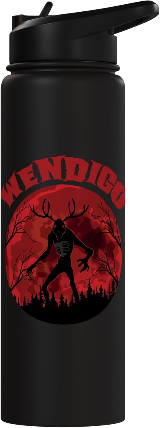 Botella agua acero inox aislada Wendigo Monstruo Criptido