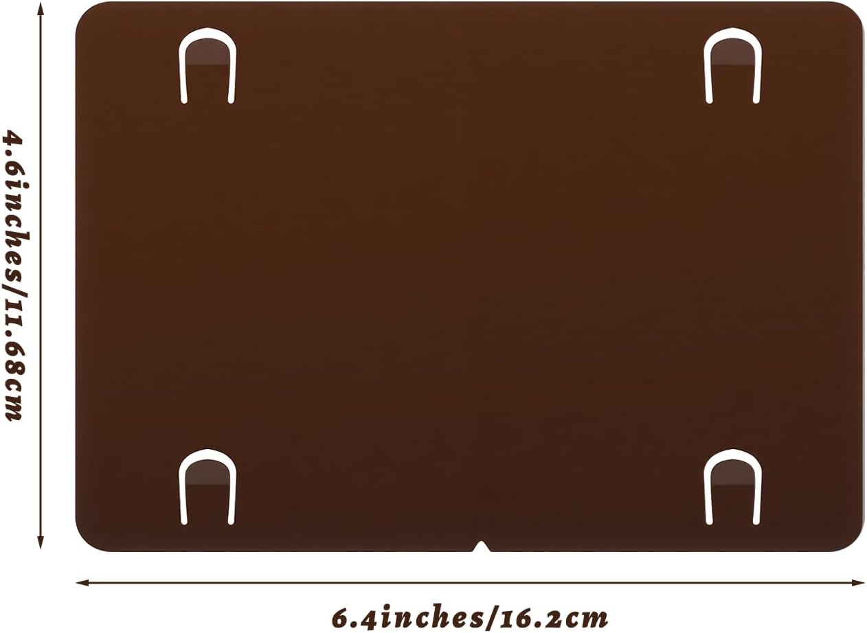 Set 2 Placas Metal Montaje Caja Almacenamiento Imán