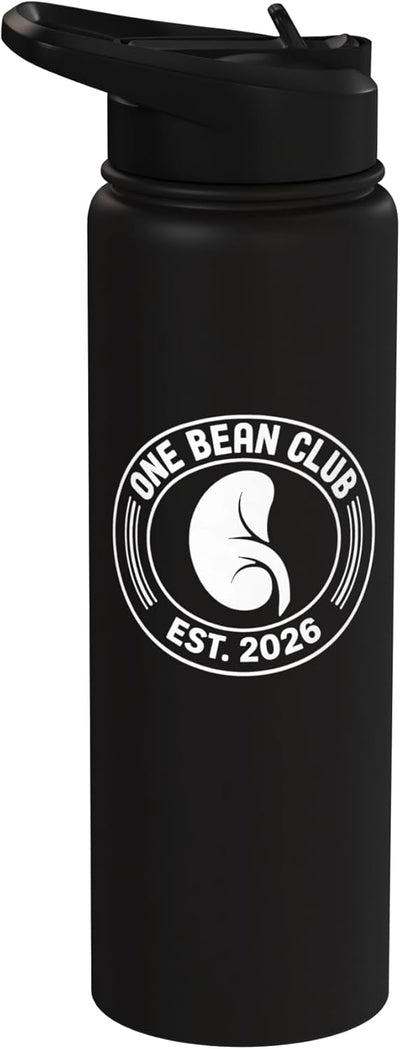 Botella de agua aislada de acero inoxidable One Bean Club
