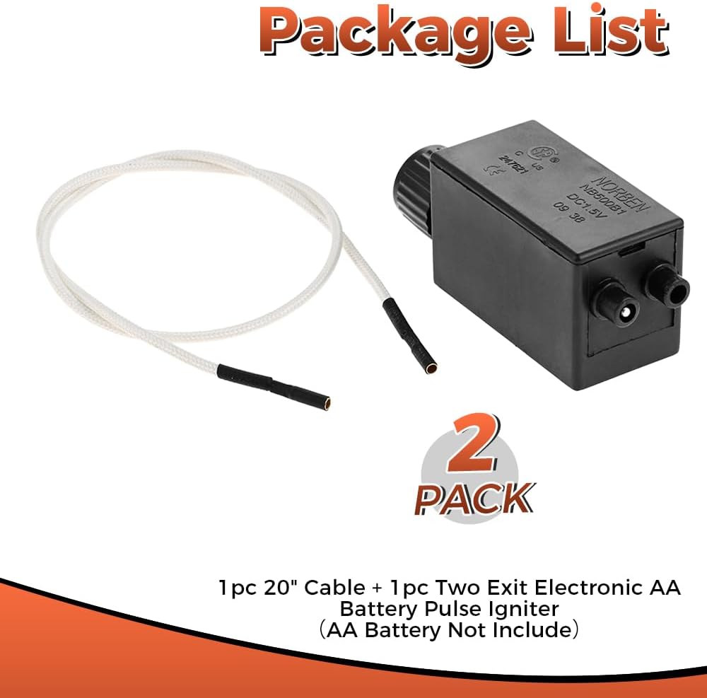 Generador chispas electrónico 20pulg para calentador Uniflame