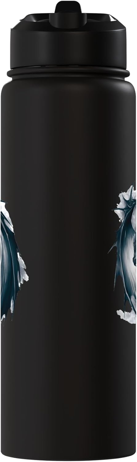 Botella agua acero inox térmica color negro