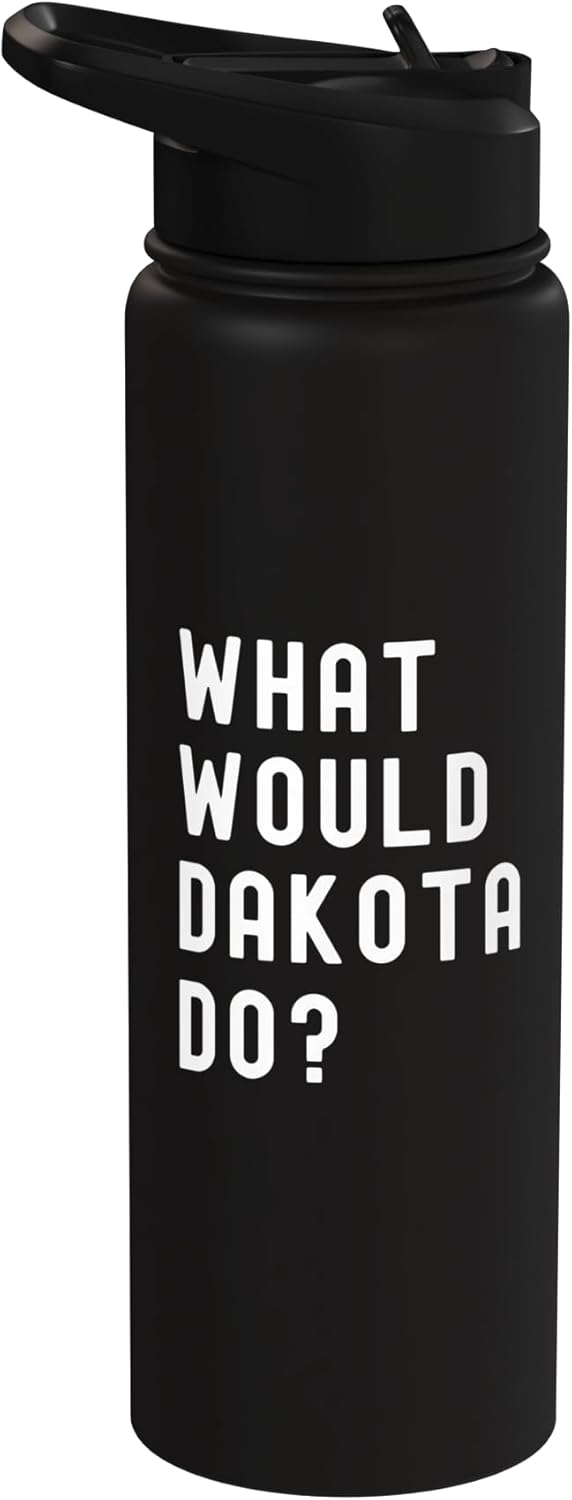 Botella agua acero inox aislada What Would Dakota Do