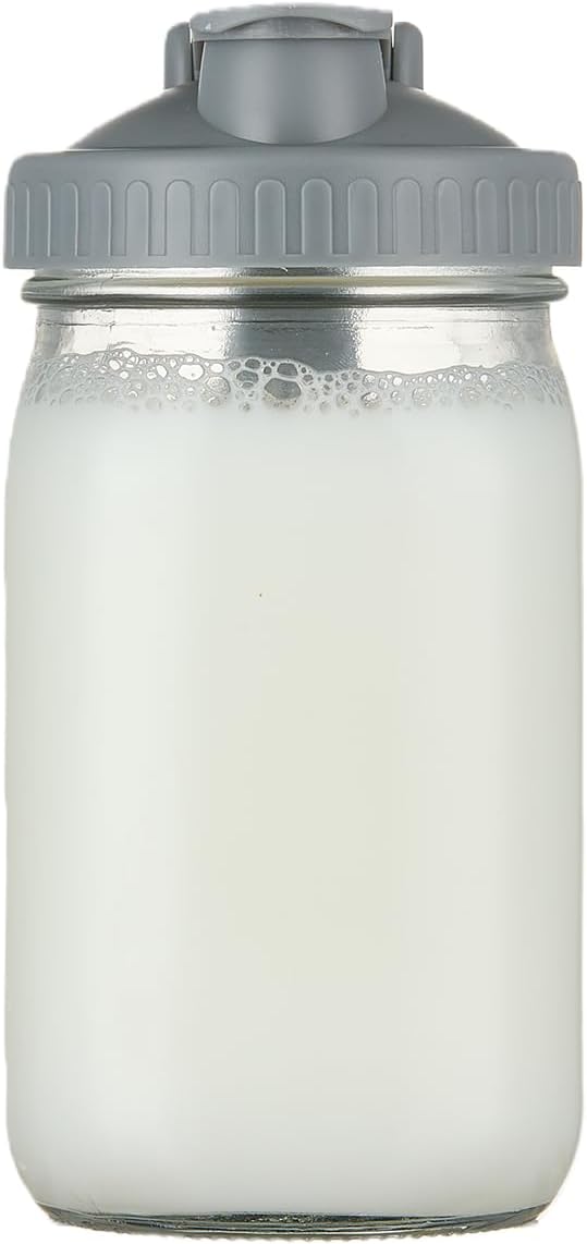 Jarra de leche de vidrio con mango boquilla 30 oz a prueba de fugas