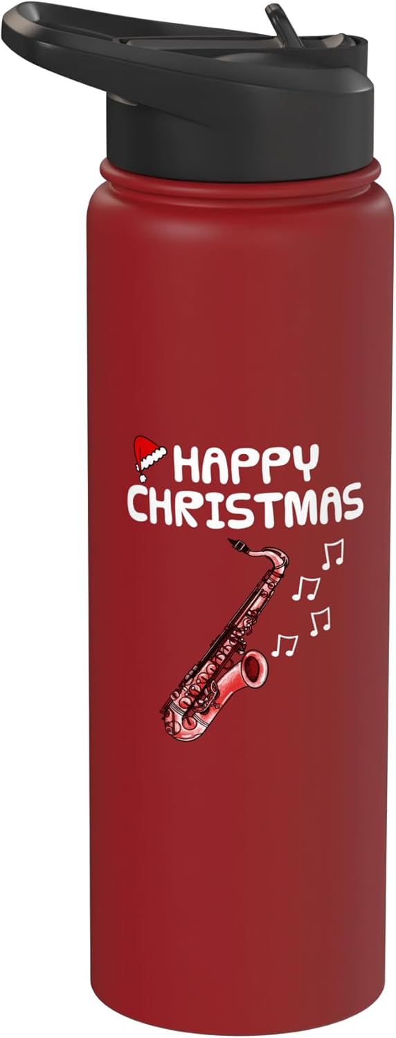 Botella térmica acero inox saxofón navidad