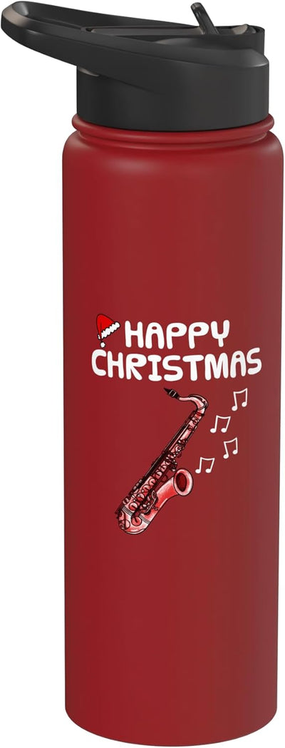 Botella térmica acero inox saxofón navidad
