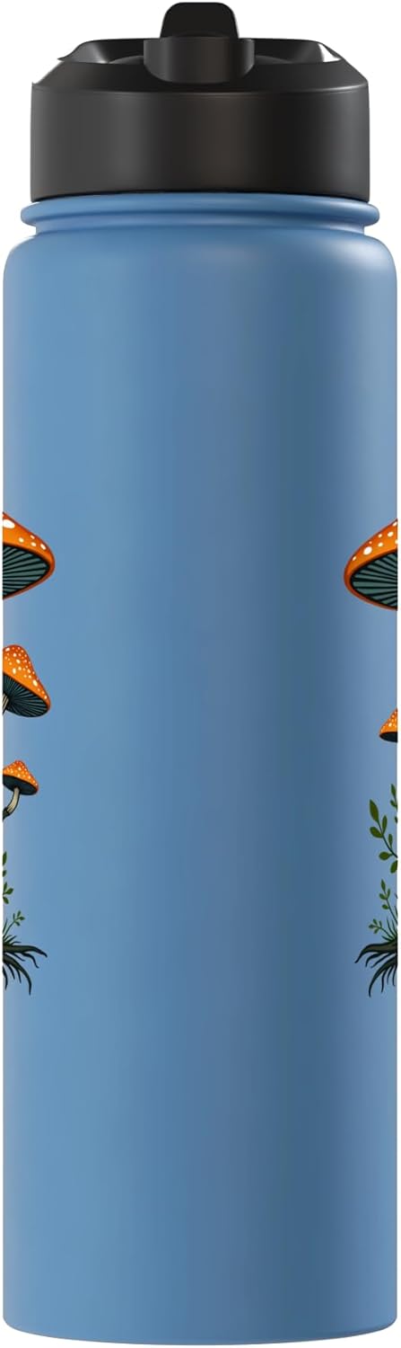 Botella de agua aislada acero inoxidable para recolección de hongos