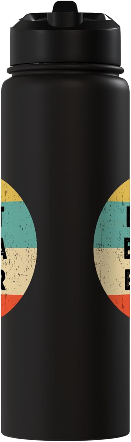 Botella de agua acero inoxidable Beba Name aislada