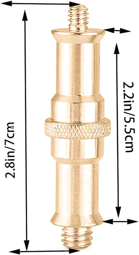 Adaptador trípode 1/4 a 3/8 pulg espiga soporte luz estudio