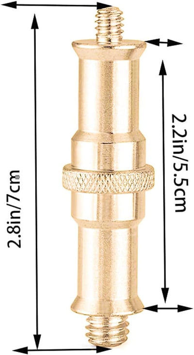 Adaptador trípode 1/4 a 3/8 pulg espiga soporte luz estudio