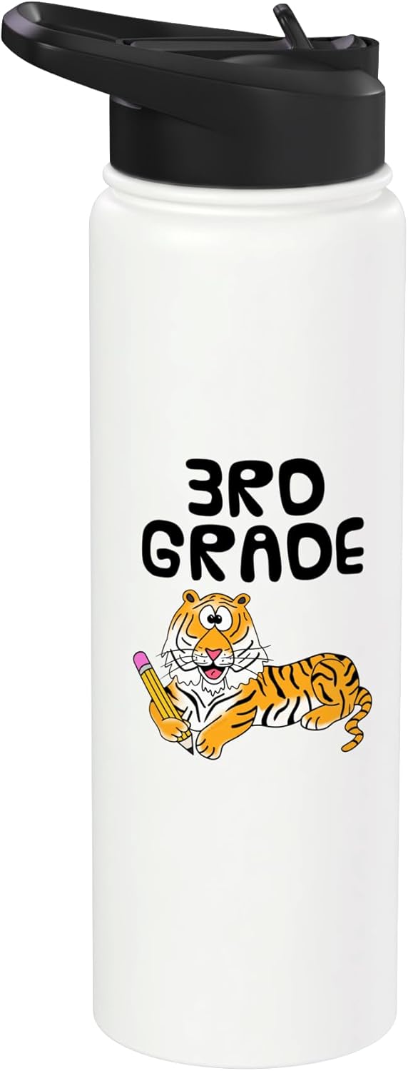 Botella de agua acero inoxidable aislada para escuela primaria