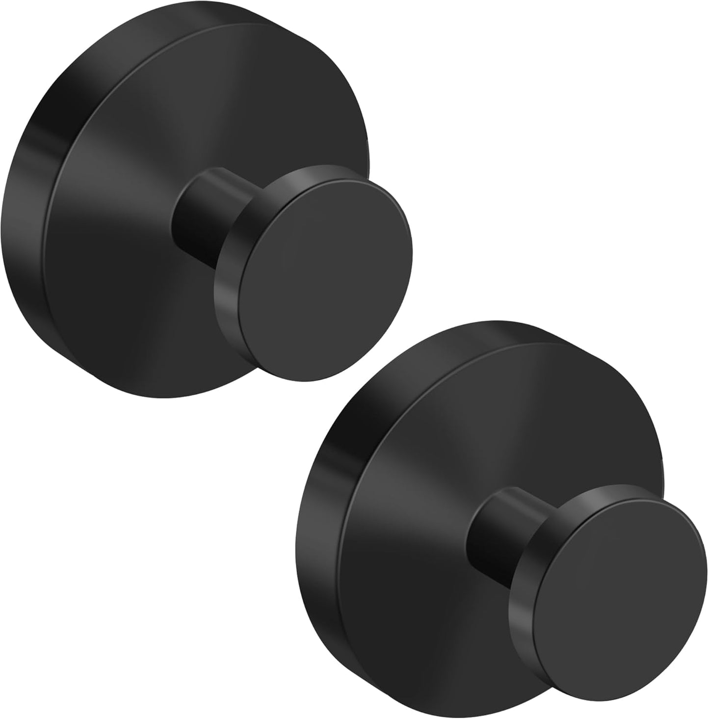 Ganchos ventosa ducha sin taladrar pack 2 negro mate