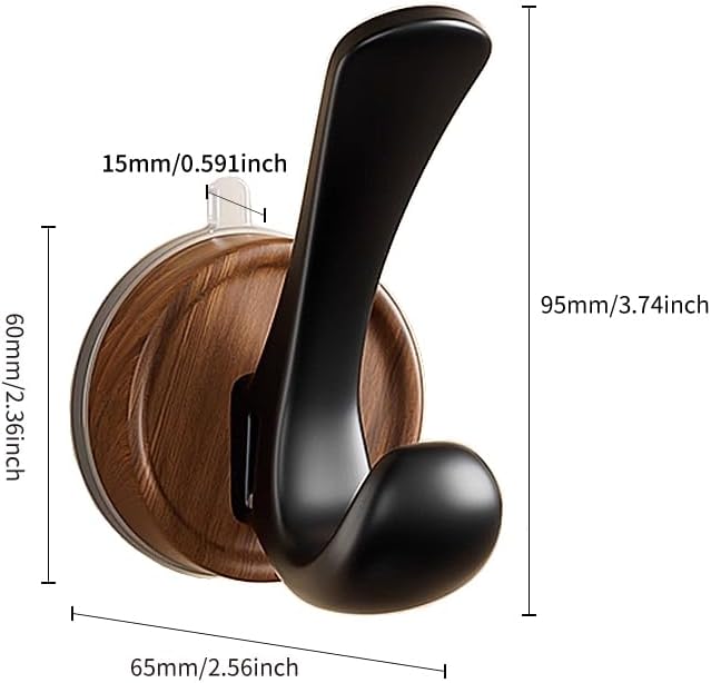 Ganchos plástico ventosa sin taladro pack 3 para baño cocina