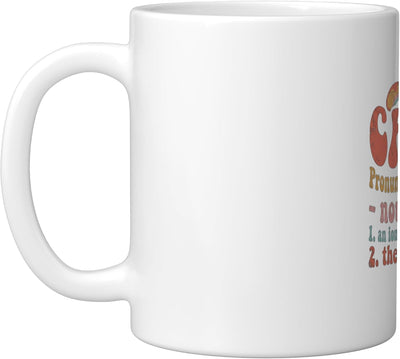 Taza cerámica retro para profesor de ciencias con chiste sobre gatos