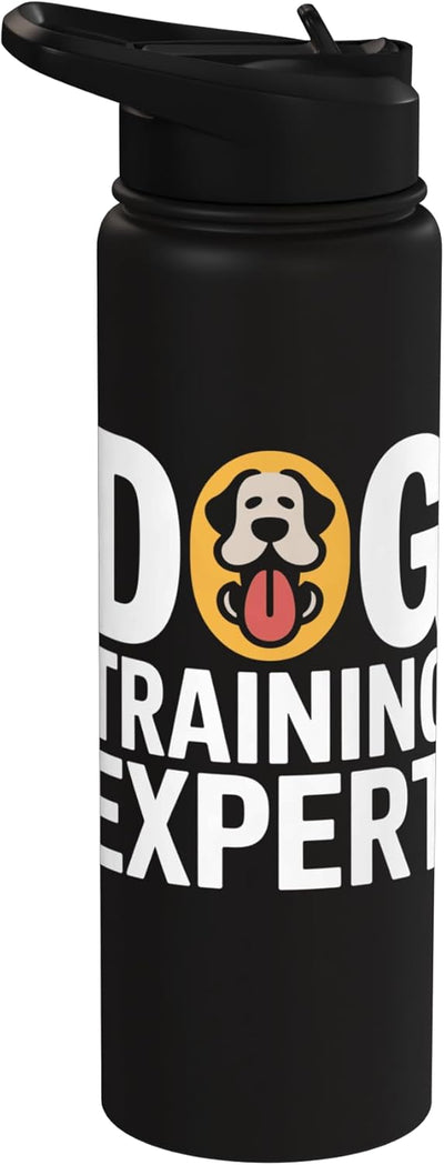 Botella de agua acero inoxidable entrenador canino experto