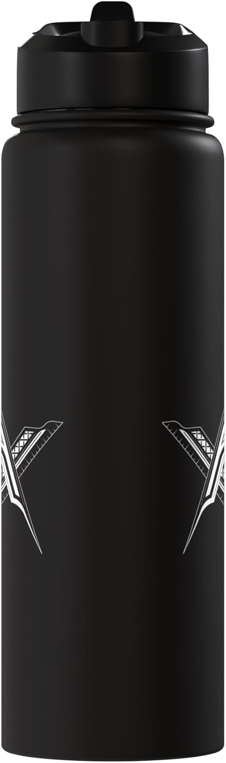 Botella de agua aislada con emblema de Freemason en acero inoxidable