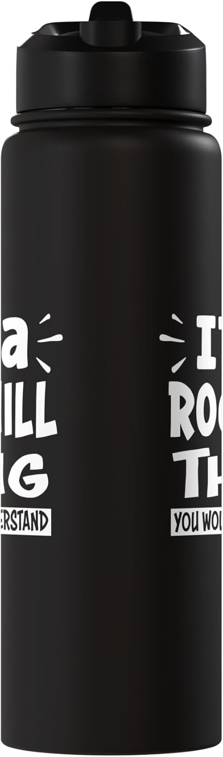 Bottella de agua acero inoxidable aislada Rock Hill Trip Lover