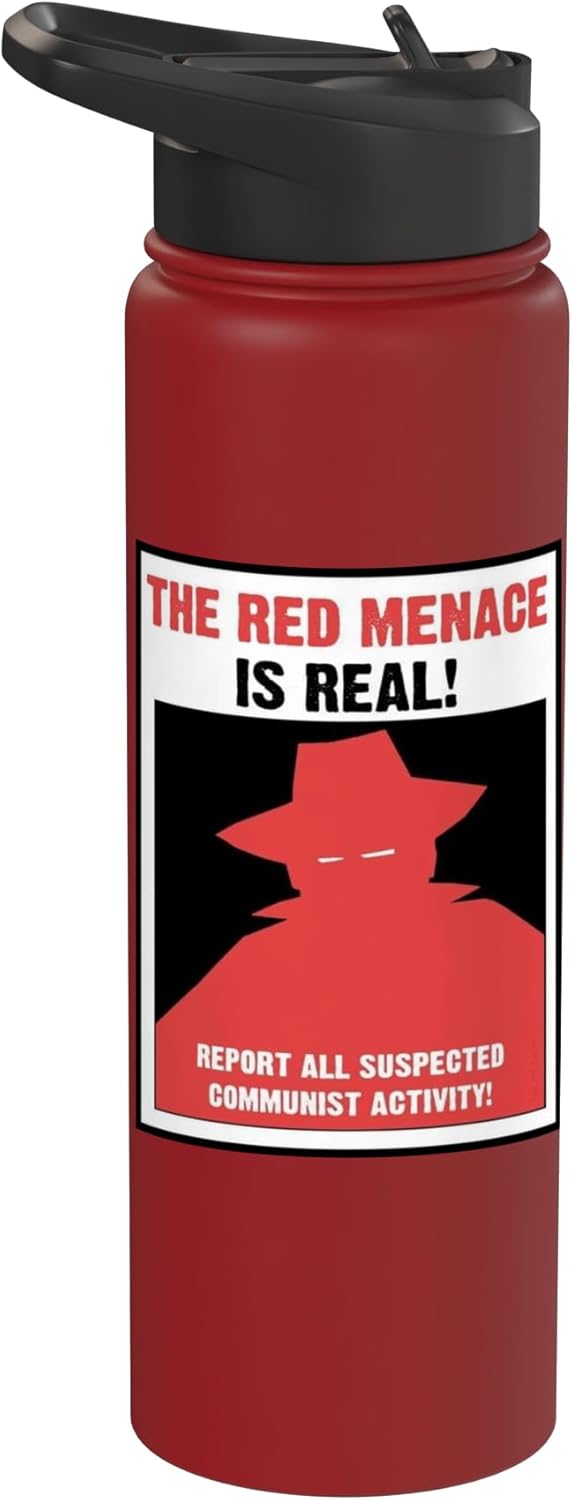 Botella de agua aislada acero inoxidable The Red Menace