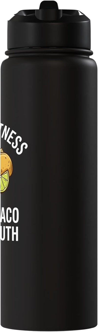 Botella agua acero inox aislada Cinco de Mayo divertida