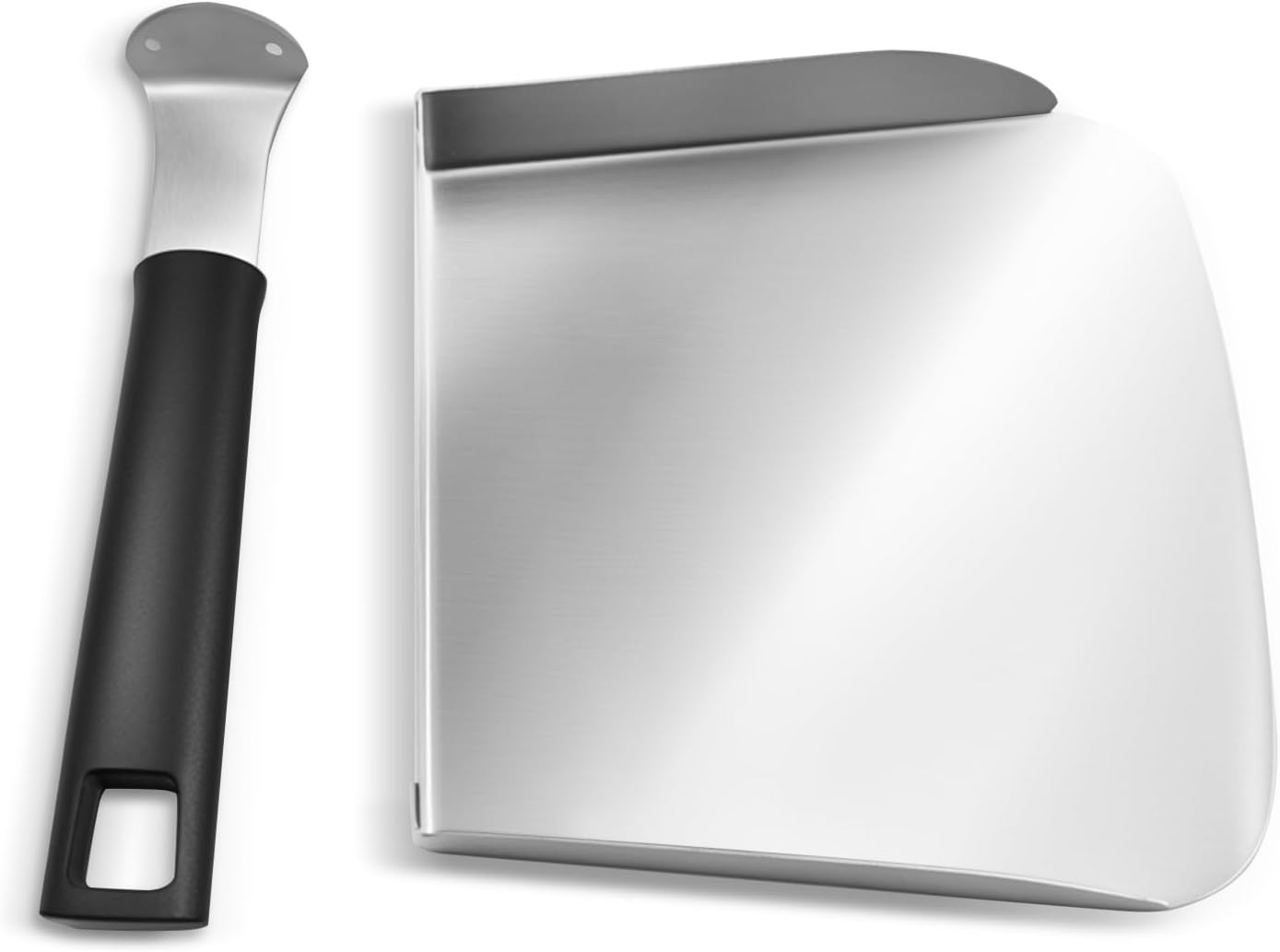 Espátula de acero inoxidable para griddle y hibachi de 7.5"