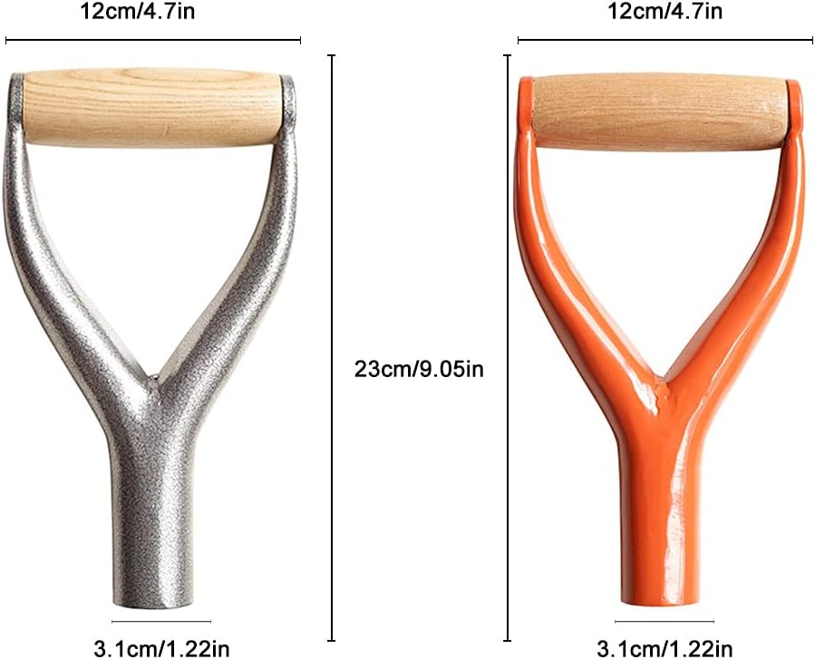 Pala D Grip con agarre madera para excavar jardín 9x4.7inch